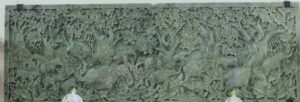 GREEN MARBLE PANNEL WITH CARVING WORK