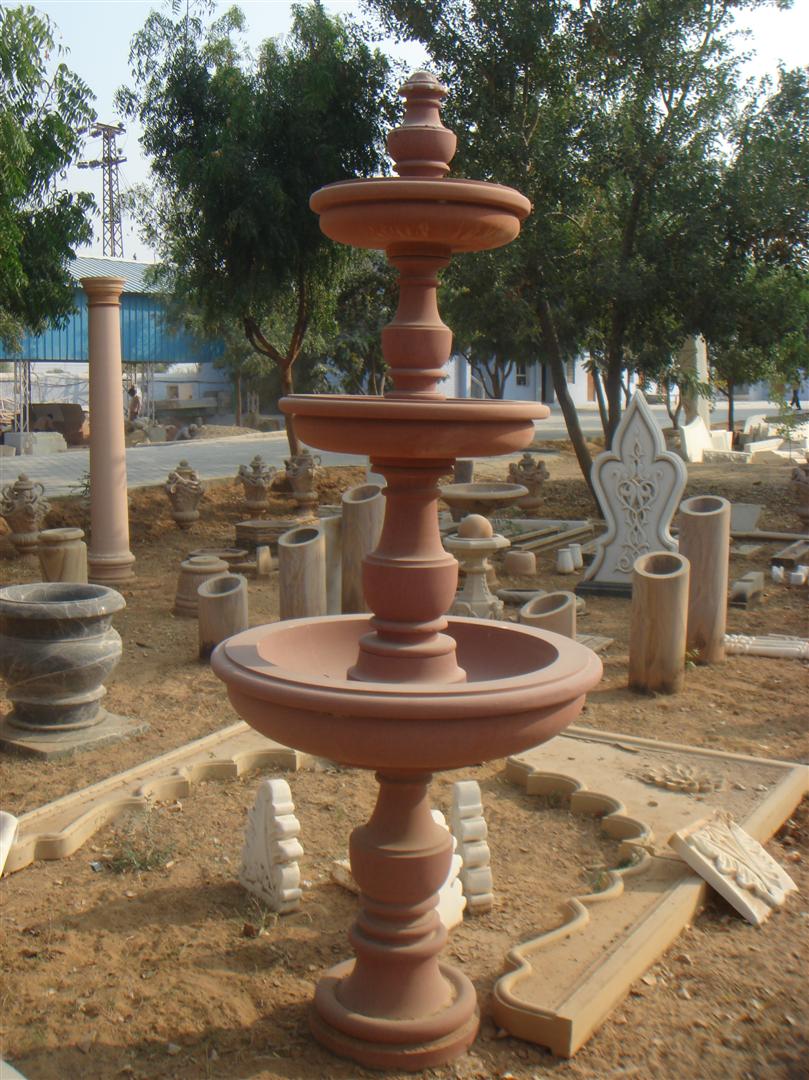 FOUNTAIN IN RED SANDSTONE