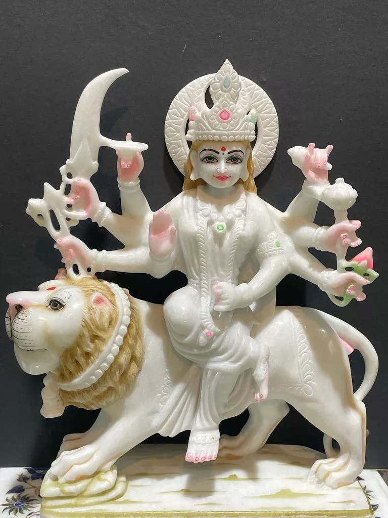 DURGA MATA JI WITH PAINTING WORK