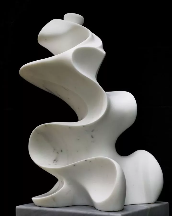 MODERN ART IN WHITE MARBLE