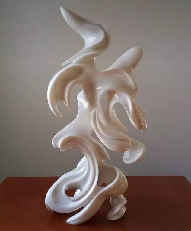 MODERN ART IN MAKRANA WHITE MARBLE