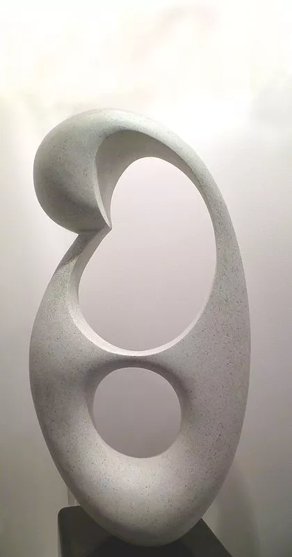 MODERN ART IN WHITE MARBLE