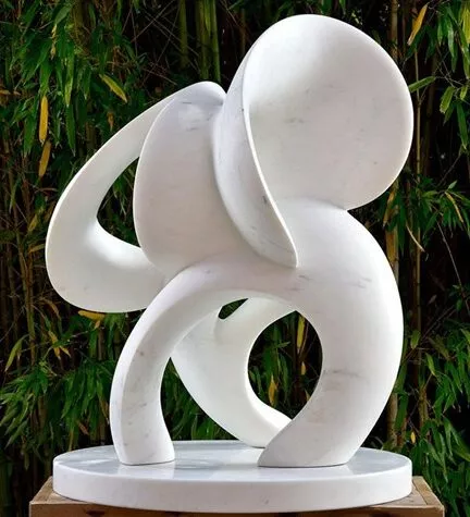 MODERN ART IN WHITE MARBLE