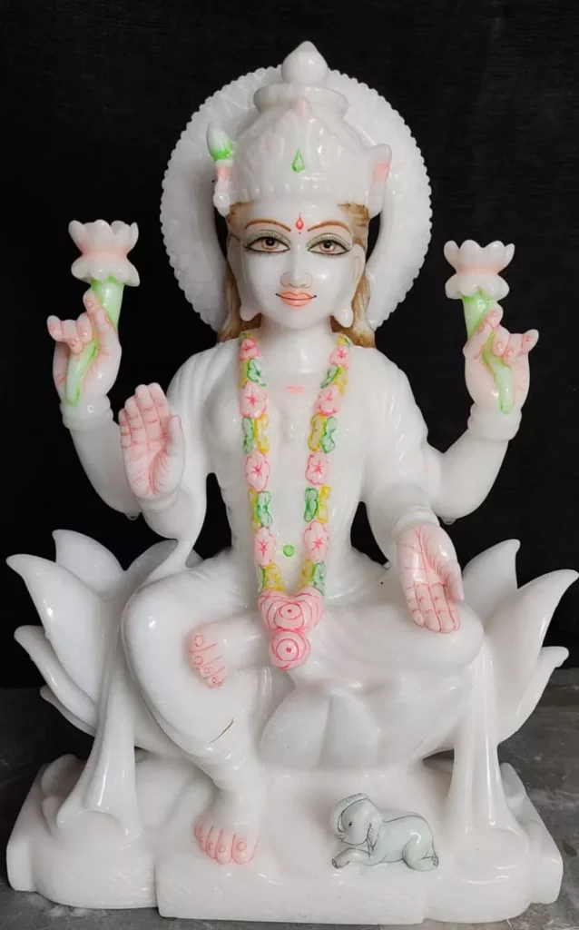 LAXMI MATA IN GOLD PAINTING WORK
