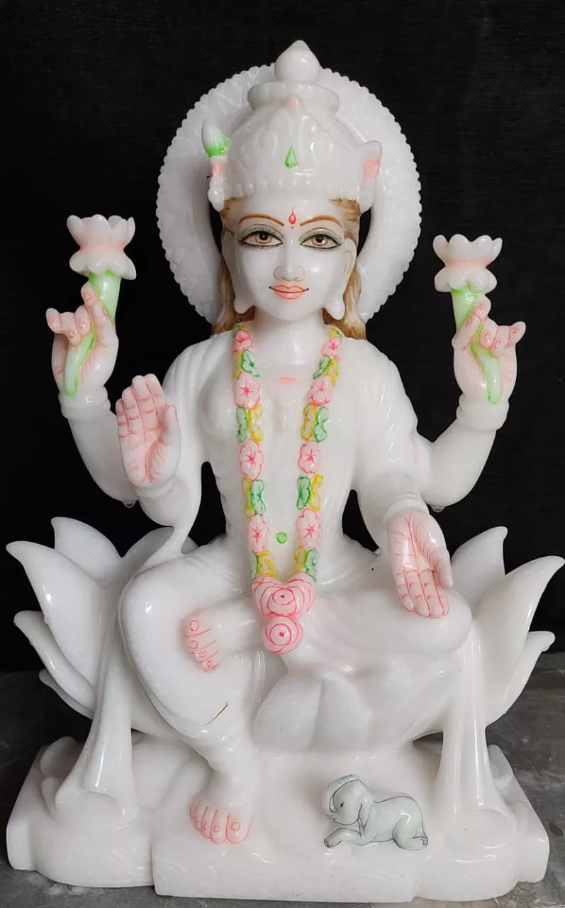 LAXMI MATA IN GOLD PAINTING WORK