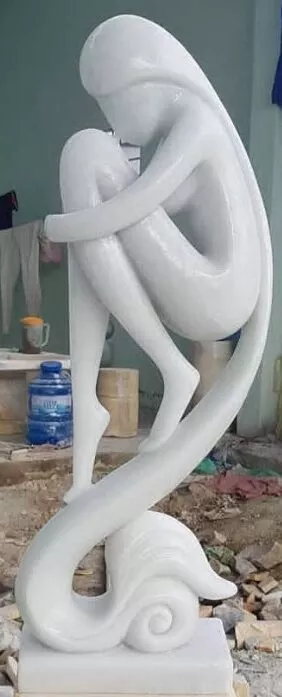 MODERN ART IN MAKRANA WHITE MARBLE