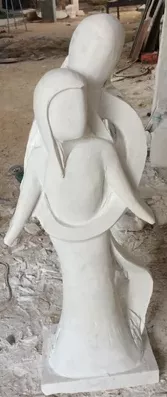 MODERN ART IN WHITE MARBLE
