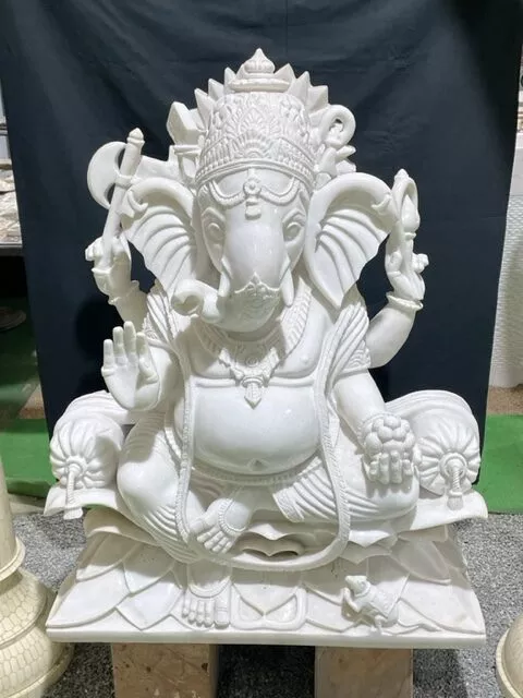 GANESH JI IN VIETNAM WHITE MARBLE