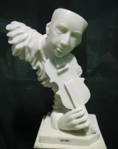 MODERN ART STATUE IN MAKRANA WHITE MARBLE