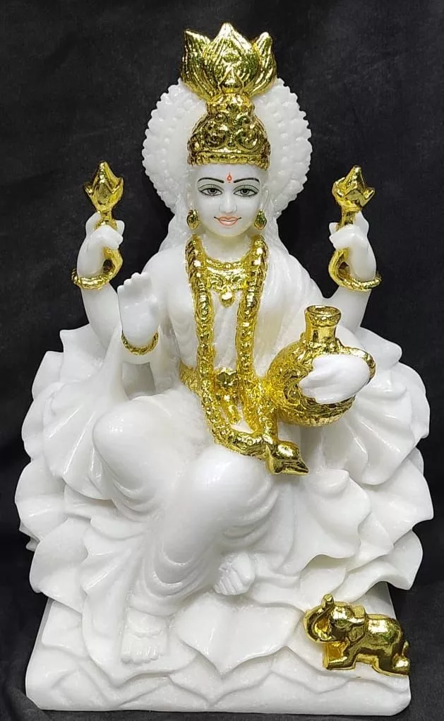 LAXMI MATA IN GOLD PAINTING WORK