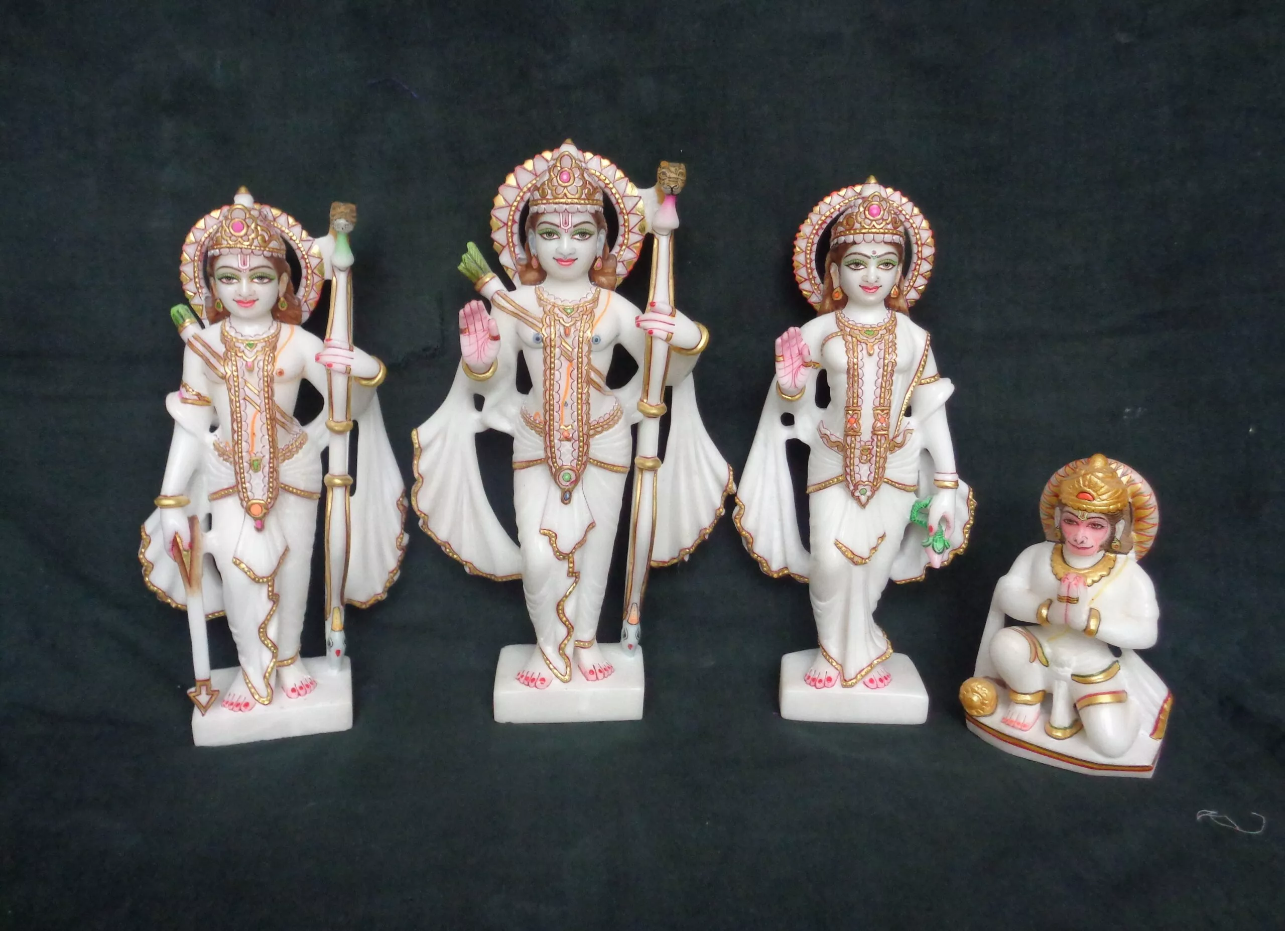 RAM DARWAR IN FIRST QUALITY WHITE MARBLE WITH GOLD PAINTING WORK