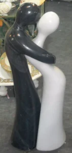 MODERN ART IN MAKRANA WHITE AND BLACK MARBLE