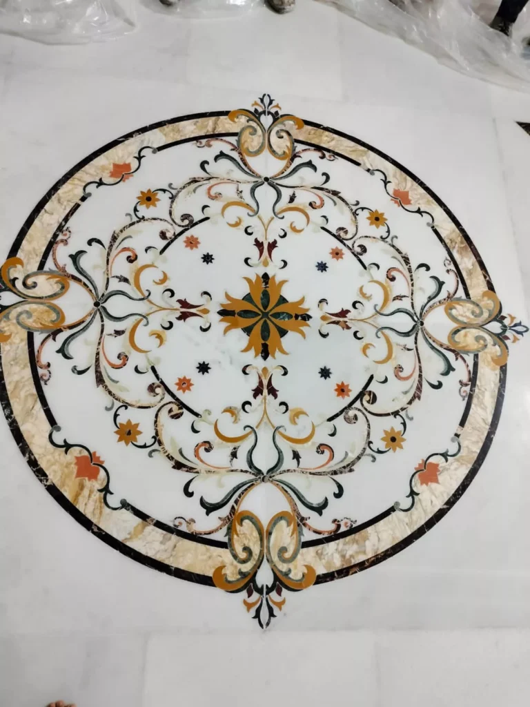 RAM MANDIR FLOORING INLAY WORK