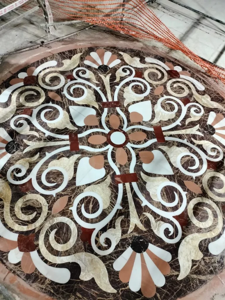 RAM MANDIR FLOORING INLAY WORK