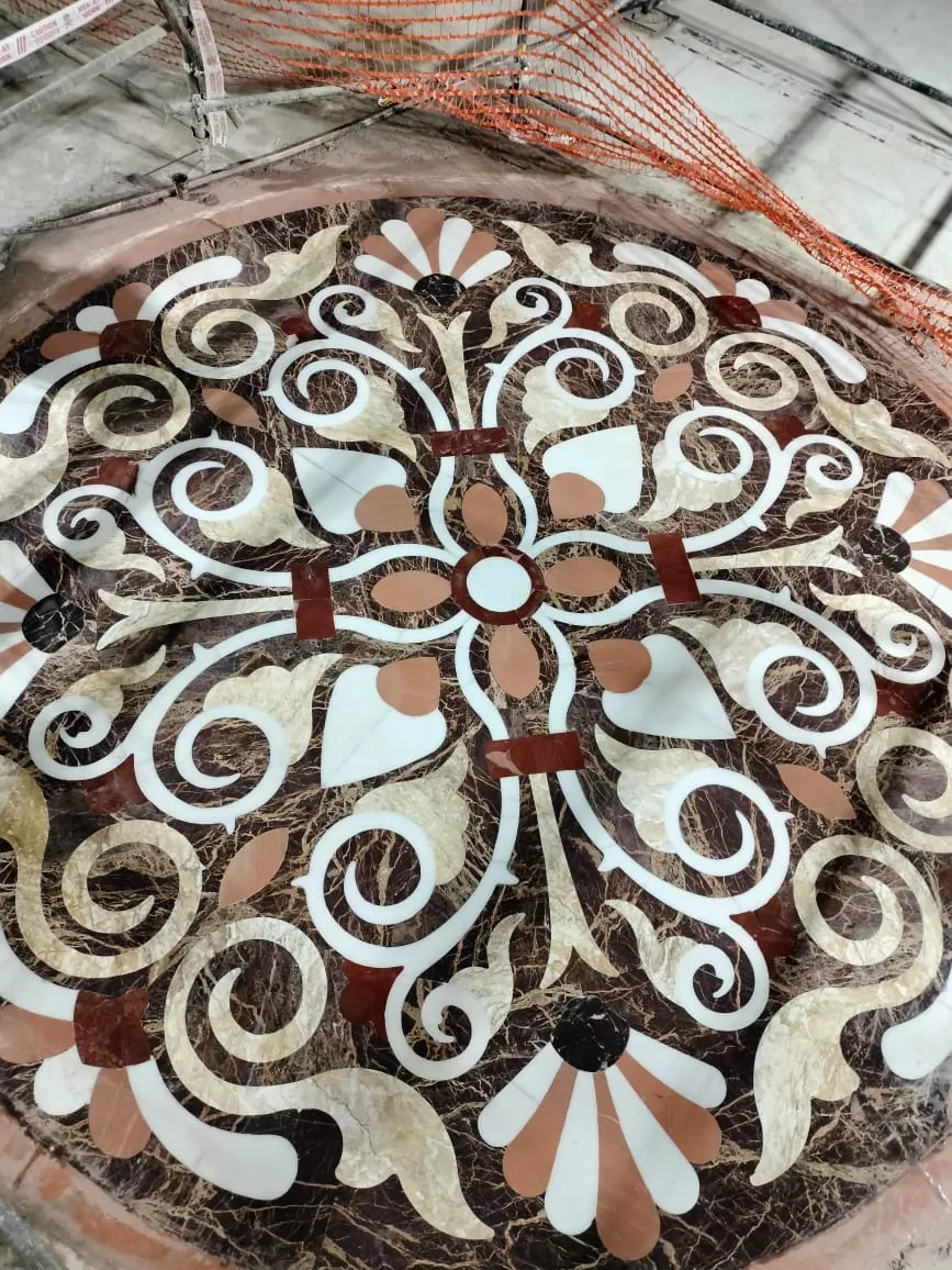RAM MANDIR FLOORING INLAY WORK