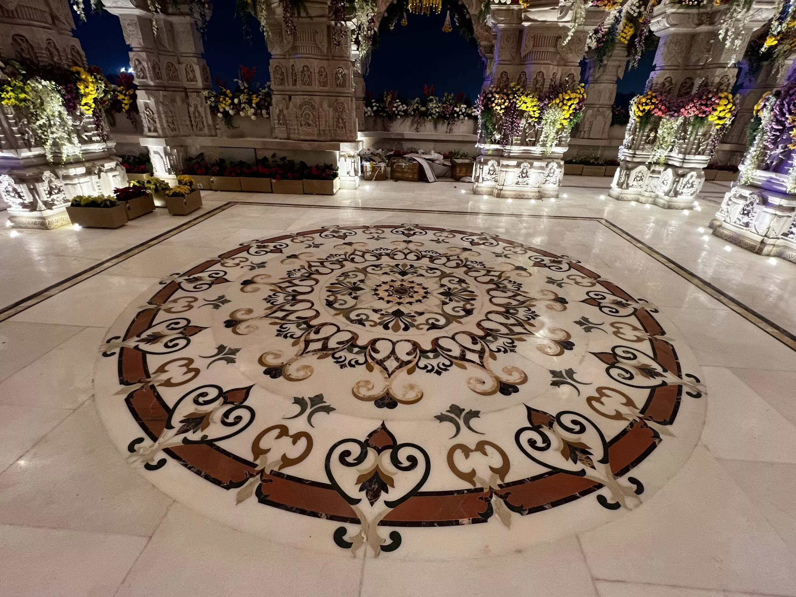 RAM MANDIR FLOORING INLAY WORK