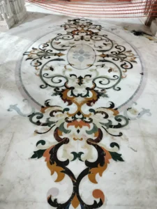 RAM MANDIR FLOORING INLAY WORK