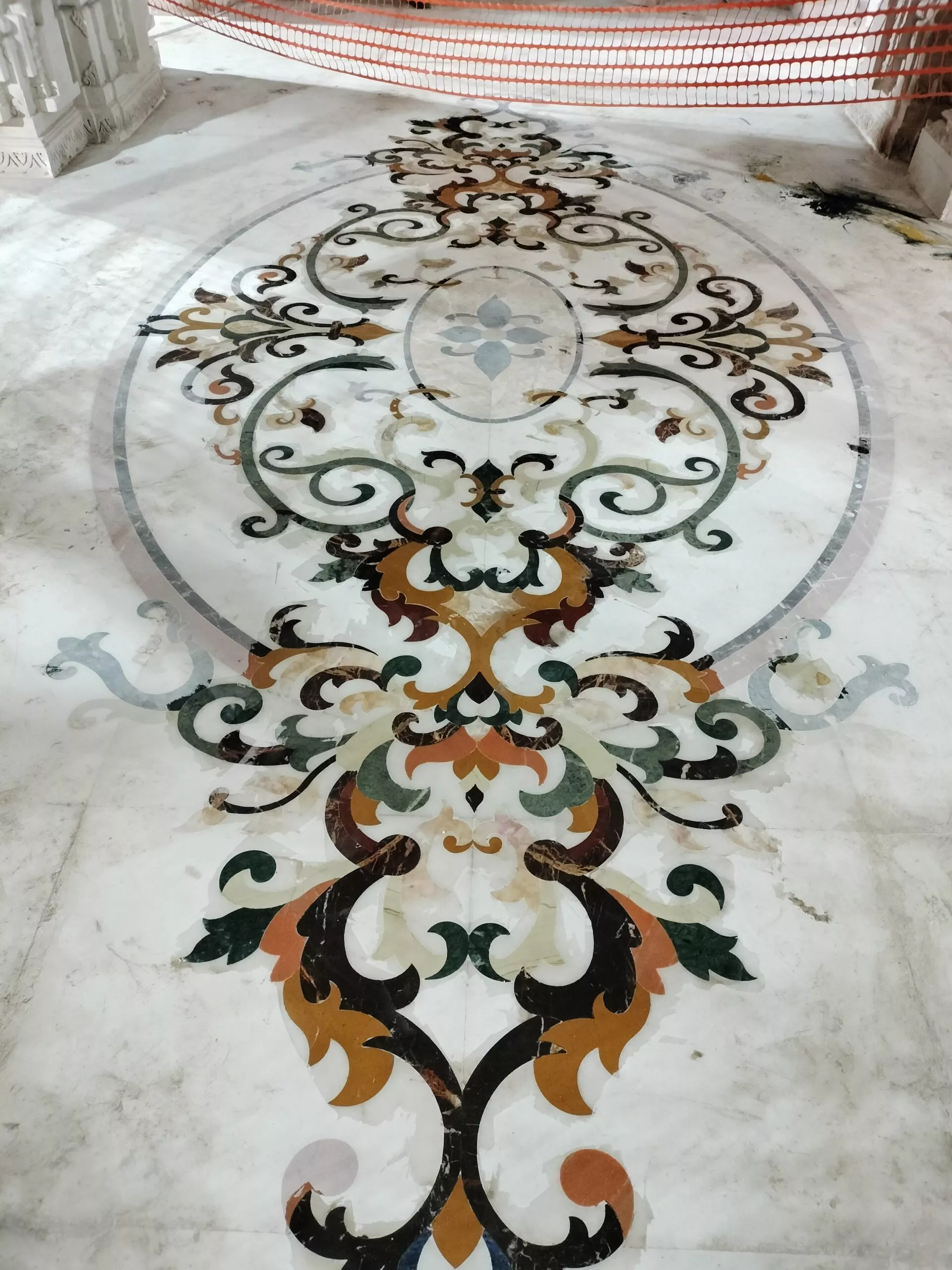 RAM MANDIR FLOORING INLAY WORK
