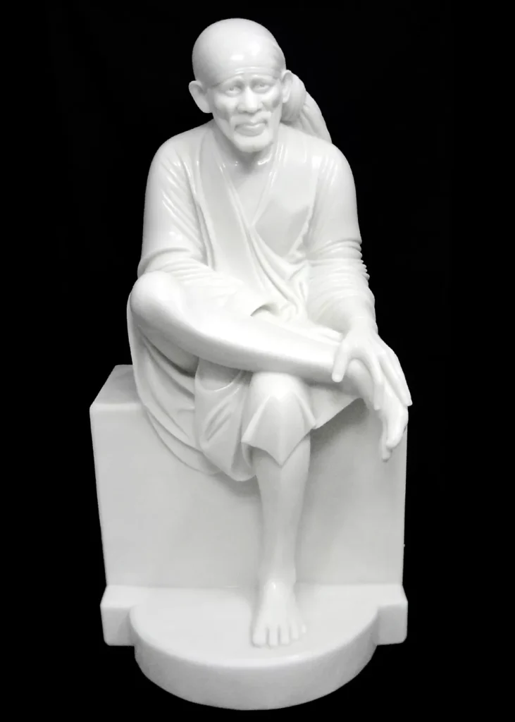 SAI BABA IN FIRST QUALITY WHITE MARBLE