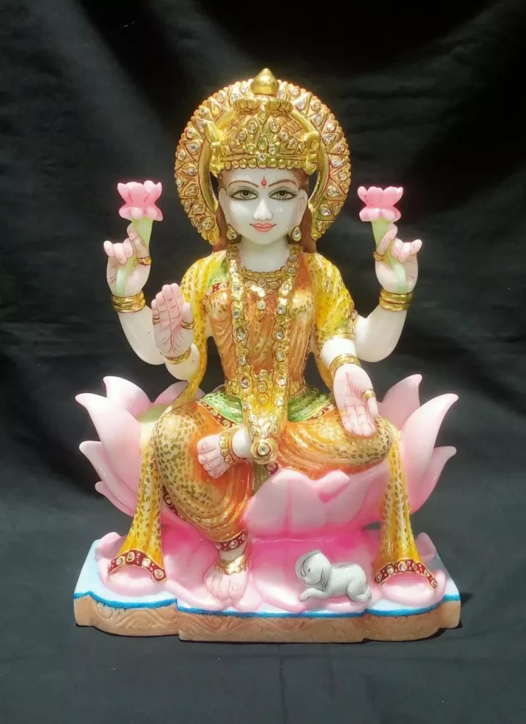 LAXMI MATA IN GOLD PAINTING WORK