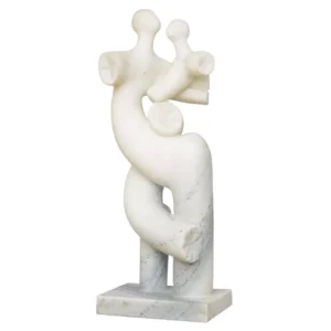 MODERN ART IN WHITE MARBLE